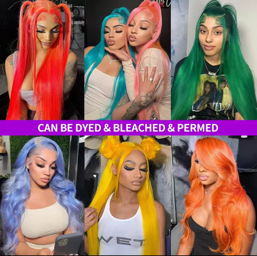 613 Blonde Straight Human Hair Lace Front Wig